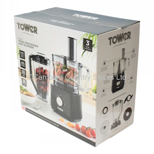 Tower Food Processor Mixer & Blender 750w Cambers Country Store